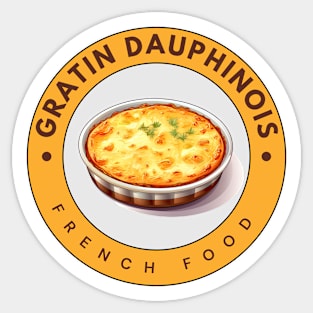 Gratin Dauphinois | French cuisine | Traditional Food Sticker